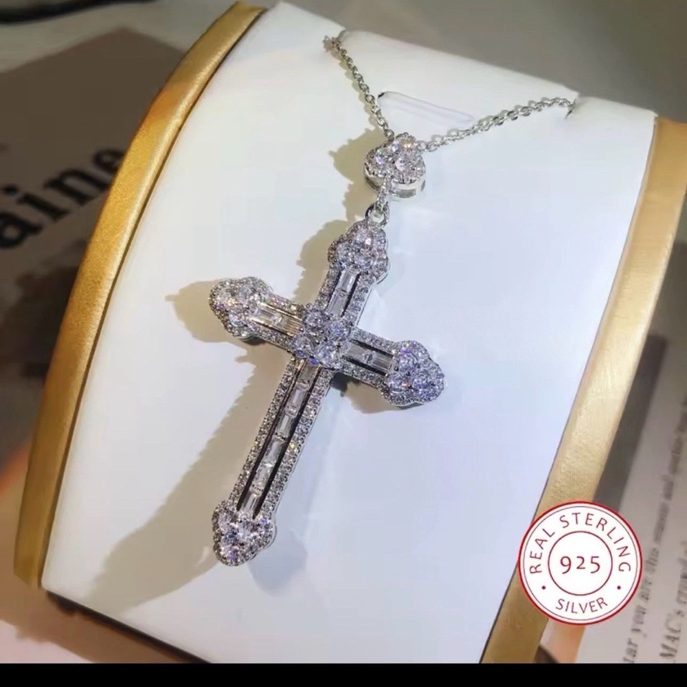 Sterling Silver Cross Pendant Necklace